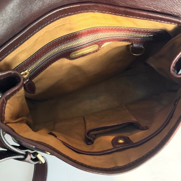 Ralph Lauren Studded Brown Saddle Bag - Picture 13 of 16